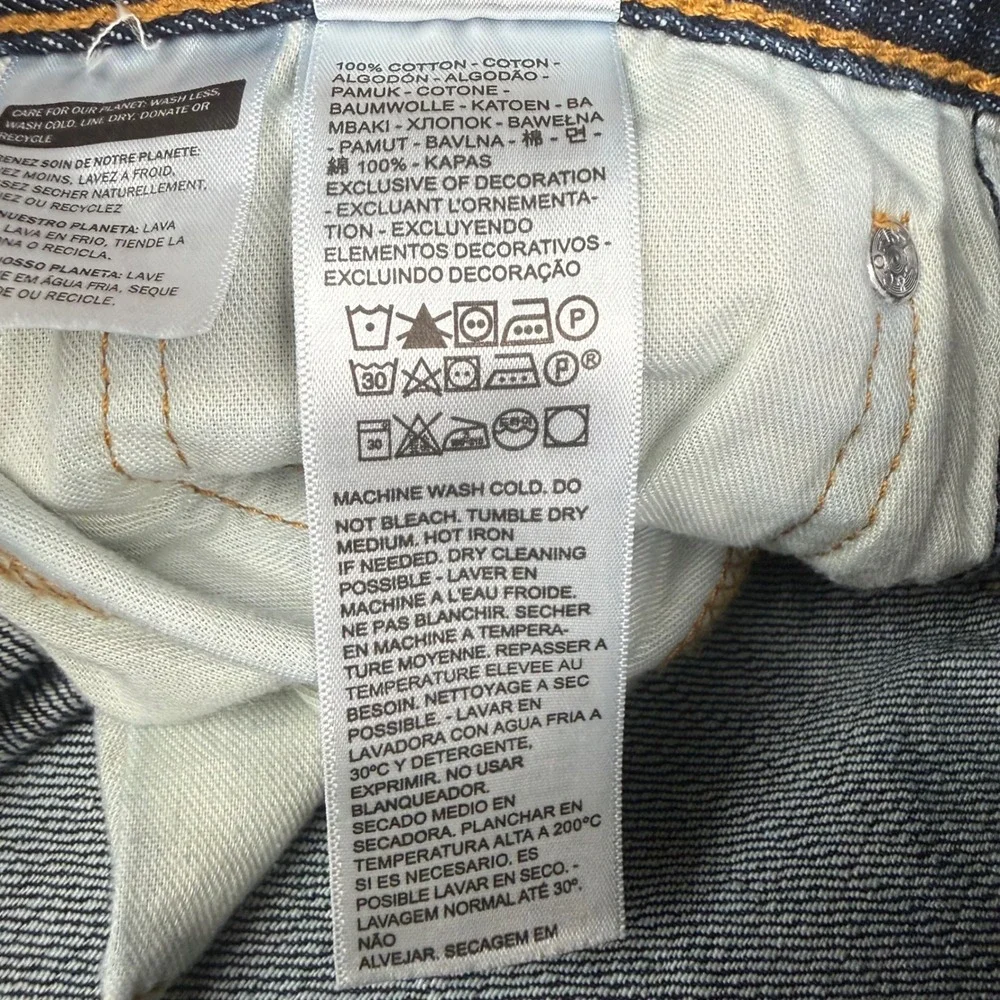 Levis 569 Loose Straight Leg Jeans Mens 34x36 Blue Denim Dark Wash 00569-0041